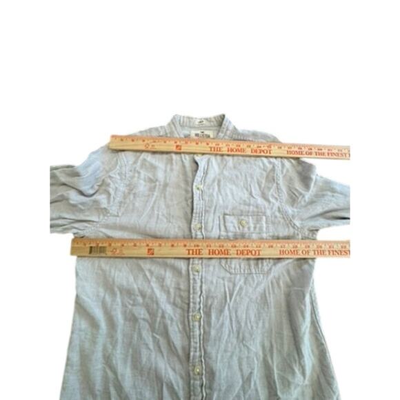 "HOLLISTER" Womens Button Up Linen Blend Top SZ S Cottagecore Praire Farm Core - Picture 8 of 9